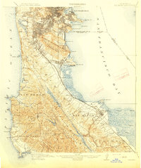 San Mateo 1915 topographic map thumbnail