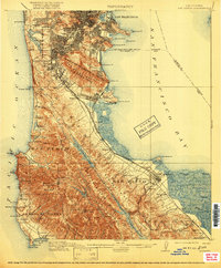 San Mateo 1915 topographic map thumbnail