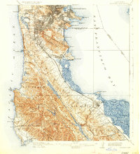 San Mateo 1915 topographic map thumbnail