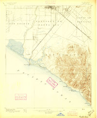 Santa Ana 1896 topographic map thumbnail
