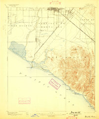 Santa Ana 1896 topographic map thumbnail