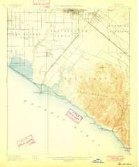 Santa Ana 1901 topographic map thumbnail