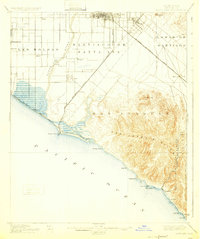 Santa Ana 1901 topographic map thumbnail