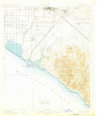 Santa Ana 1901 topographic map thumbnail
