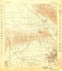 Santa Monica 1898 topographic map thumbnail