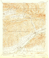 Santa Paula 1903 topographic map thumbnail