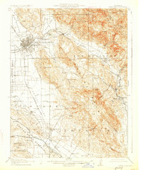 Santa Rosa 1916 topographic map thumbnail