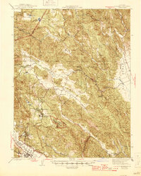 St. Helena 1945 topographic map thumbnail