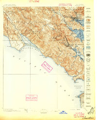 Tamalpais 1897 topographic map thumbnail