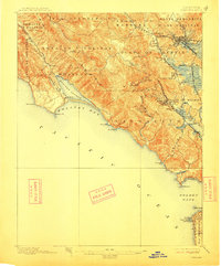 Tamalpais 1897 topographic map thumbnail