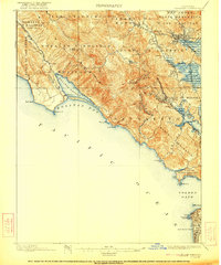 Tamalpais 1897 topographic map thumbnail