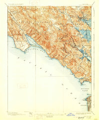 Tamalpais 1897 topographic map thumbnail