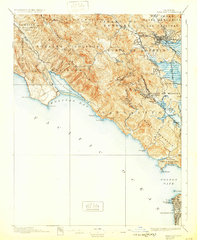 Tamalpais 1897 topographic map thumbnail