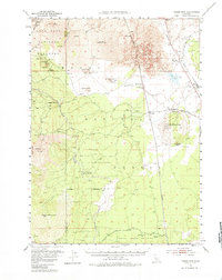 Timber Mtn 1952 topographic map thumbnail