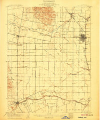 Woodland 1907 topographic map thumbnail