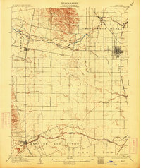 Woodland 1907 topographic map thumbnail