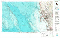 San Diego topographic map thumbnail