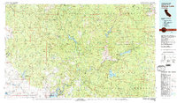 Shaver Lake 1980 topographic map thumbnail