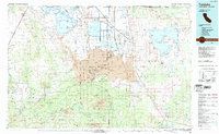 Tulelake 1984 topographic map thumbnail