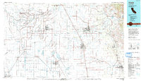 Visalia 1993 topographic map thumbnail