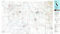 Visalia 1993 topographic map thumbnail