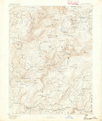 Bidwell Bar 1891 topographic map thumbnail