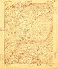 Big Trees 1901 topographic map thumbnail