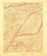 Big Trees 1901 topographic map thumbnail