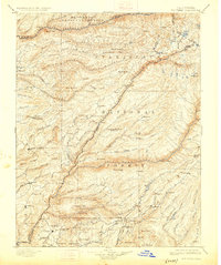 Big Trees 1901 topographic map thumbnail