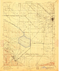 Buena Vista Lake 1910 topographic map thumbnail