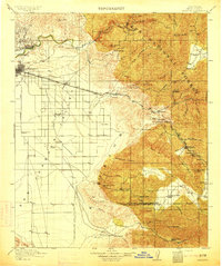 Caliente topographic map thumbnail
