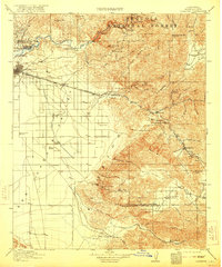 Caliente 1914 topographic map thumbnail