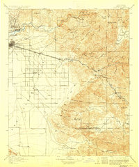 Caliente 1914 topographic map thumbnail
