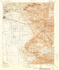 Caliente 1914 topographic map thumbnail