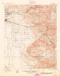 Caliente 1914 topographic map thumbnail