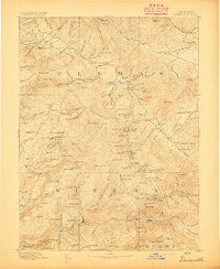 Downieville 1893 topographic map thumbnail