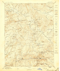 Downieville 1897 topographic map thumbnail