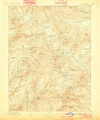 Downieville 1897 topographic map thumbnail