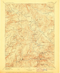 Downieville 1897 topographic map thumbnail
