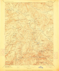 Downieville 1897 topographic map thumbnail