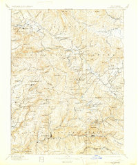 Downieville 1897 topographic map thumbnail