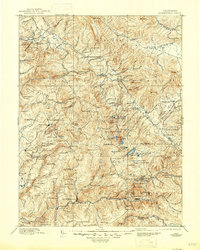 Downieville 1897 topographic map thumbnail