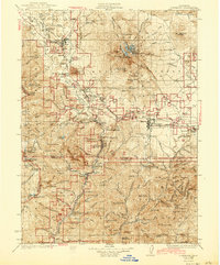 Dunsmuir 1935 topographic map thumbnail