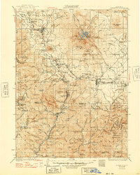 Dunsmuir 1935 topographic map thumbnail