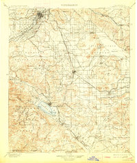 Elsinore 1901 topographic map preview