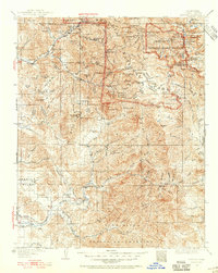 Kaweah 1937 topographic map preview