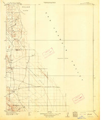 Lost Hills 1914 topographic map thumbnail