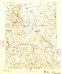 Markleeville 1893 topographic map thumbnail