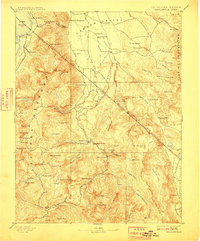 Markleeville 1893 topographic map thumbnail