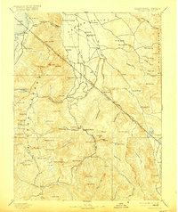 Markleeville 1893 topographic map thumbnail